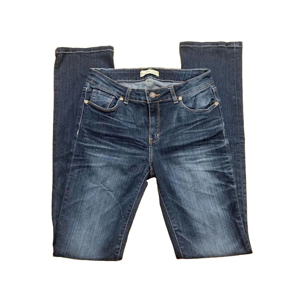 Buckle Natural Cast Water Jeans 29 Mid Rise Straight Dark Wash Y2K 33 Inseam